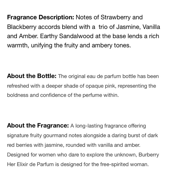 Burberry Her Elixir Eau de Parfum Intense
3.3 oz/ 100 mL - Picture 4 of 4